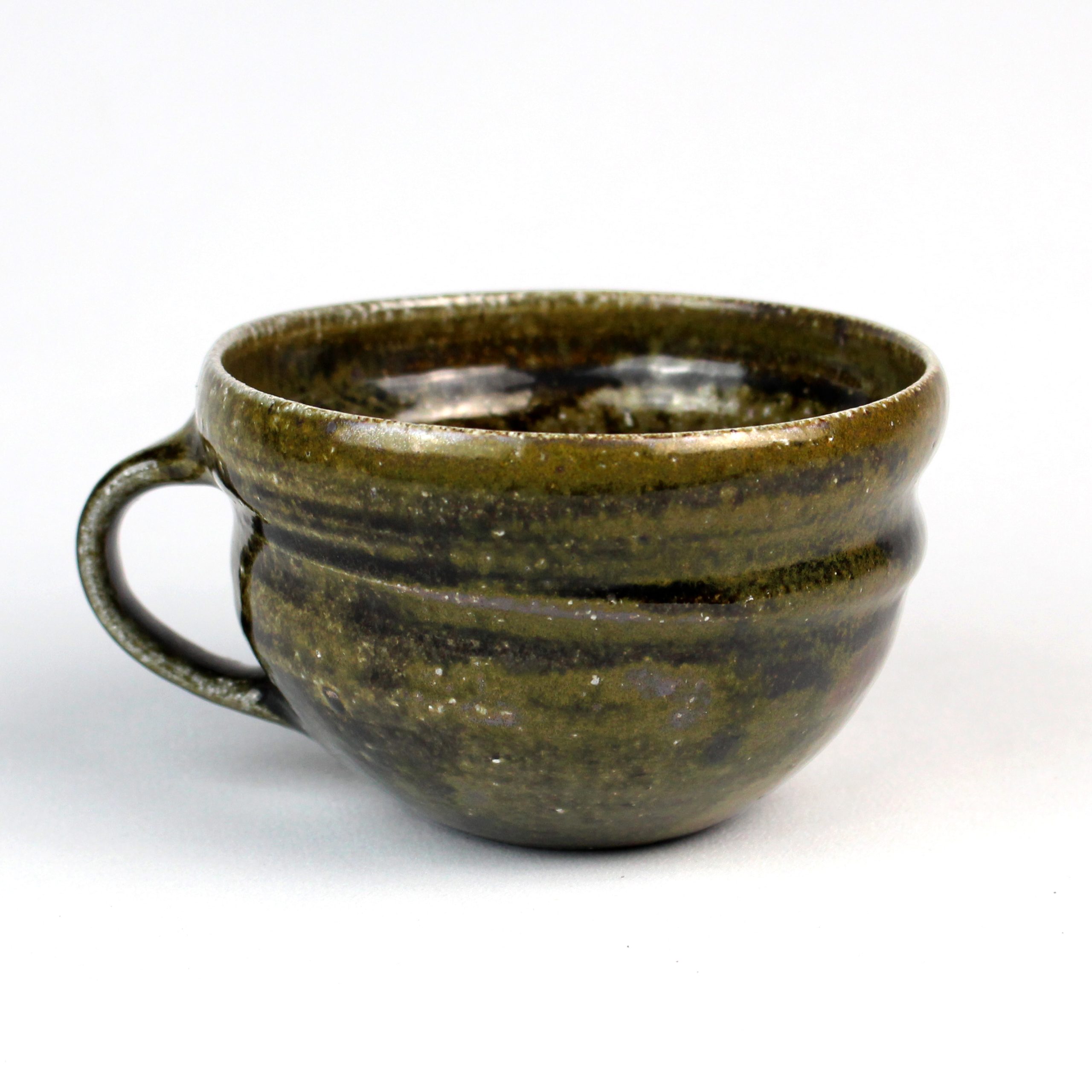 Wide Cup (salt-fired tenmoku) by Francis Lloyd-Jones