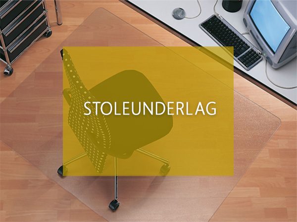 Stoleunderlag, kørestoleunderlag skåner gulvet, når kontorstolen kører henover. Med og uden pigge.