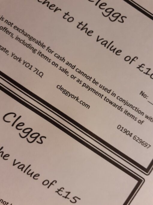 £25 Cleggs gift voucher