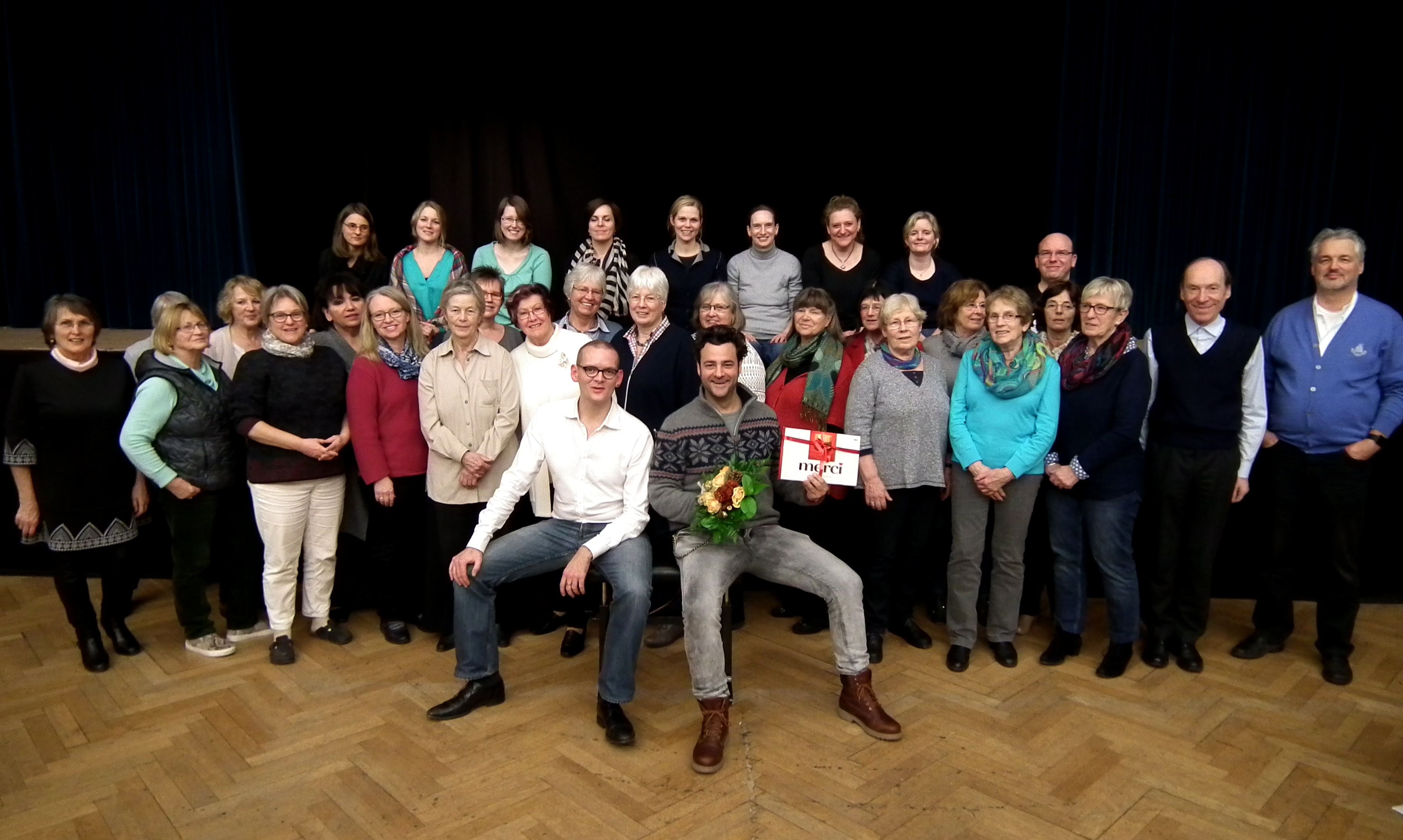 „Luther“ Frank Winkels besucht Projektchor-Probe