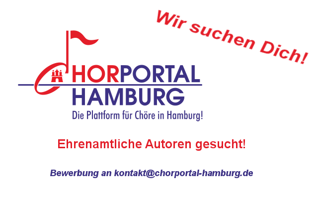 Ehrenamtliche Autoren für Chorportal Hamburg gesucht