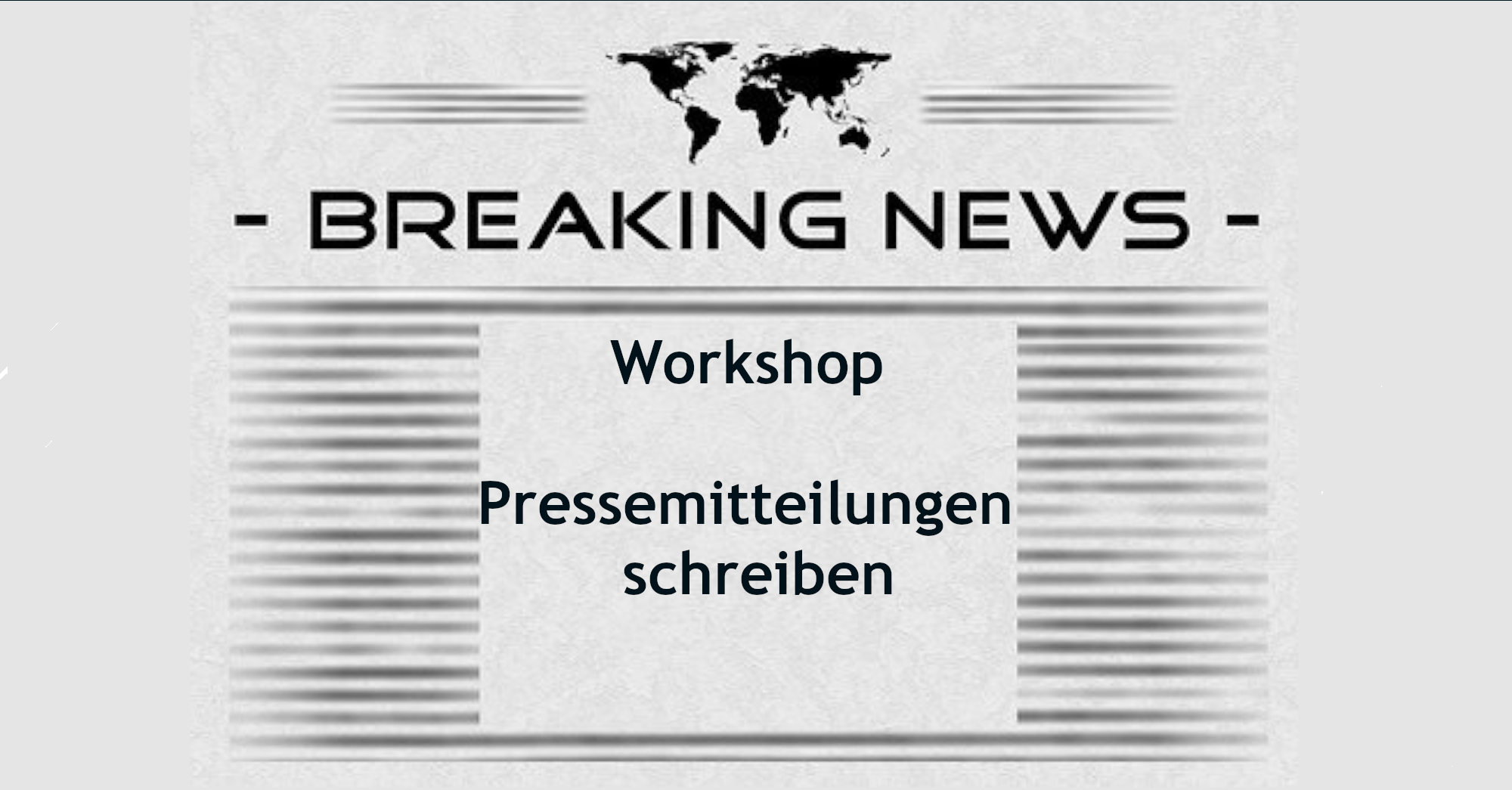 Online-Workshop Pressemitteilungen schreiben