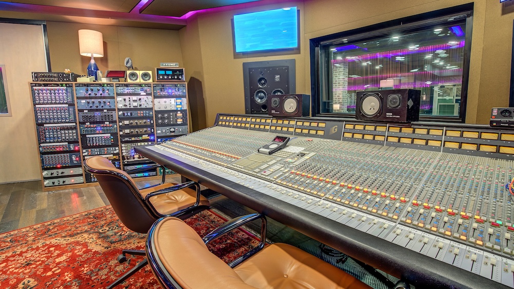 Taking pride of place in the 500-square-foot A room is a 56-channel SSL 4000 G+ console,