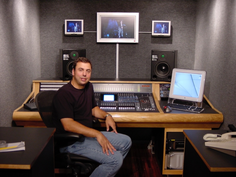 Joel Singer in the original OSR truck, circa 2003. PHOTO: Courtesy Joel Singer/Music Mix Mobile.