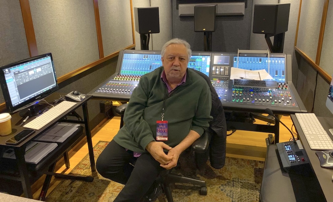 Working inside M3’s Eclipse truck, Eric Schilling mixed acts that performed on the A stage inside such as Bad Bunny and Post Nirvana.