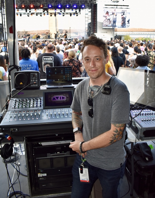 FOH pro Bryan Macdonald mixed five bands daily on a Rat Sound-supplied Avid S6L-24C desk. Photo: Clive Young.