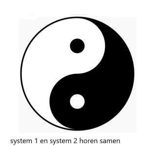 system 1 en system 2 (Kahnemann) in samenspel