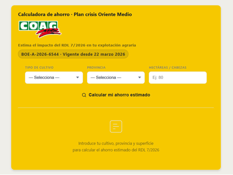 Lee más sobre el artículo COAG exige al Gobierno incluir una ayuda directa al gasóleo para apicultores y una línea específica de compensación por el encarecimiento de los plásticos agrícolas