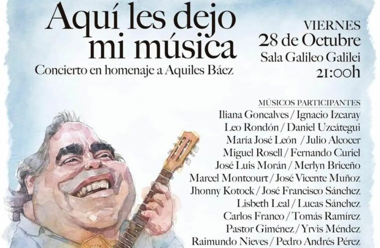 Lee más sobre el artículo HOMENAJE AQUILES BAEZ EN MADRID