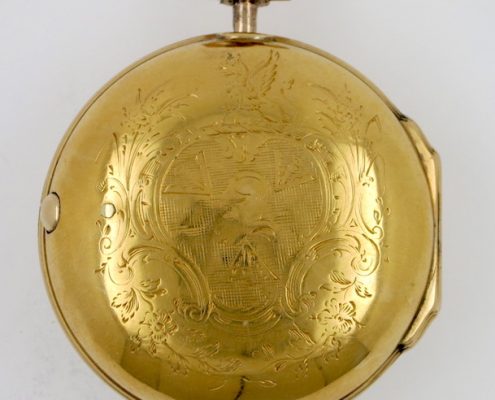 Gold cased verge made for Thomas Dolben