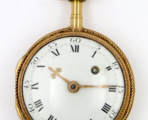 Gold & enamel verge by Vaucher, Paris