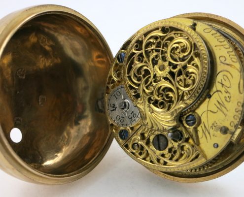 IMG_8123 Gold repousse verge pocket watch, William West