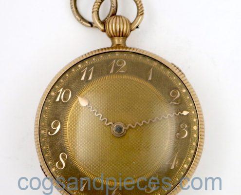 IMG_8235 Gold verge pocket watch Brown Wilkinson