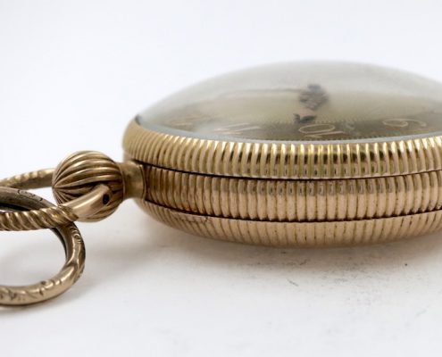 IMG_8236 Gold verge pocket watch Brown Wilkinson