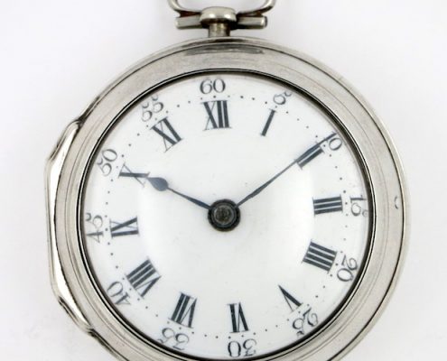 Silver antique pocket watch - Arnold, London