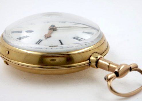 Gold pocket watch by Green & Ward, London