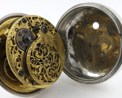 Irish verge pocket watch by Hubert, Dublin