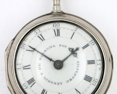 Spanish dial on Ellicott watch