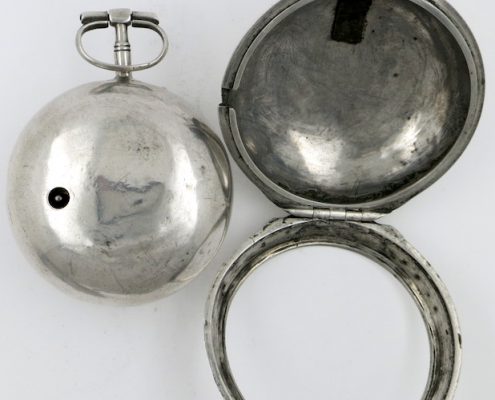 Silver champleve dial