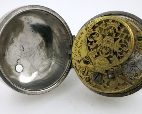 Silver champleve dial