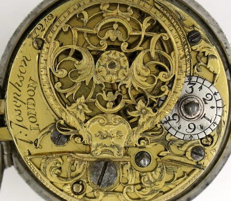 Silver champleve dial