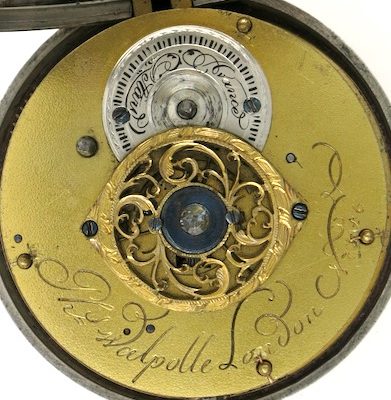 Automaton polychrome dial