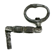 Steel crank watch key