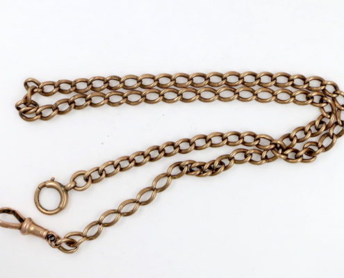 Rose gold watch chain