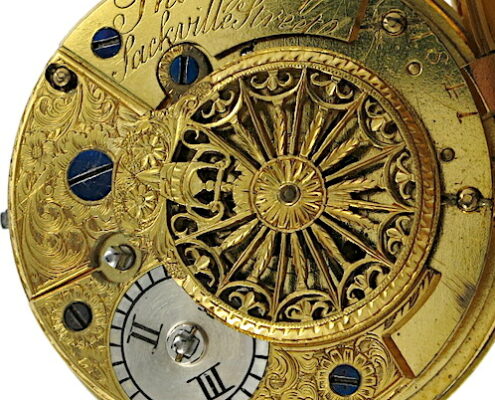 Gold enamel verge