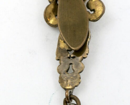 Gilt & enamel chatelaine