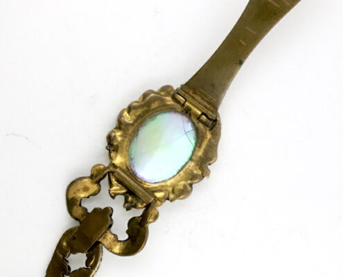 Gilt & enamel chatelaine