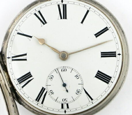 London silver cylinder watch