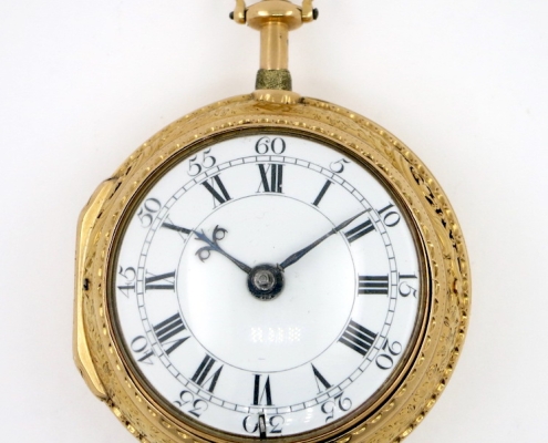 Gold repousse half quarter repeater