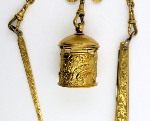 Gilt chatelaine