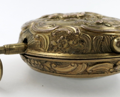 gilt repousse case