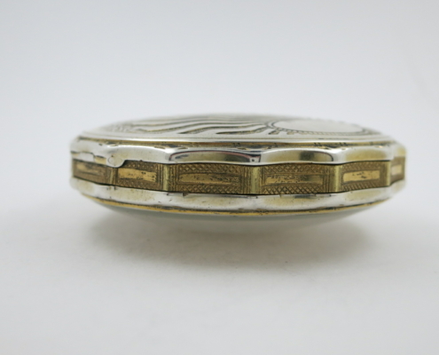 Silver gilt verge pocket watch