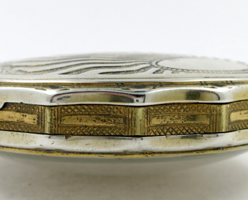 Silver gilt verge pocket watch