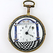 Swiss French Masonic pocket watch