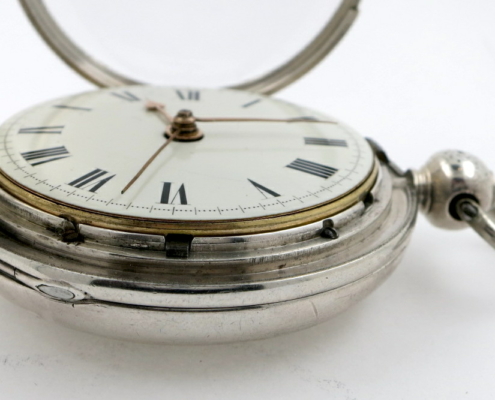 Ilbery, duplex, centre seconds pocket watch