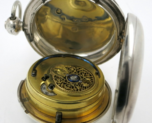 Ilbery, duplex, centre seconds pocket watch