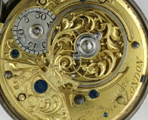 John Ellicott cylinder pocket watch