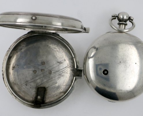 London Silver Pair Cased Pocket Watch