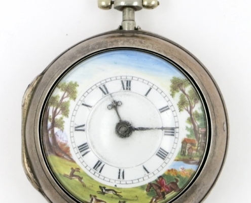 Staffordshire verge with polychrome dial