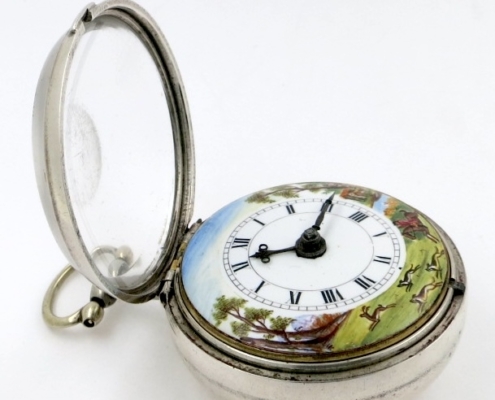 Staffordshire verge with polychrome dial