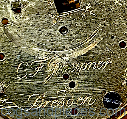 Graupner Leroy Paris repousse gold agate