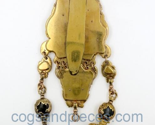 Leroy Paris repousse gold agate