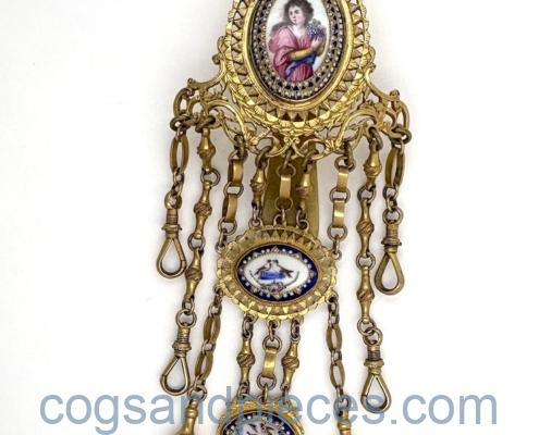 IMG_3410 Gilt enamel chatelaine
