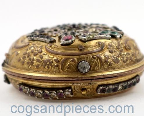 gem set watch case