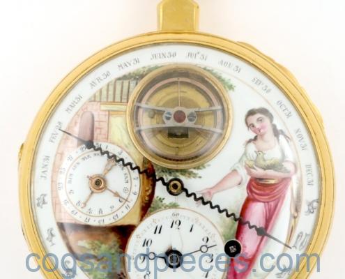 Month Dial Pocket Watch