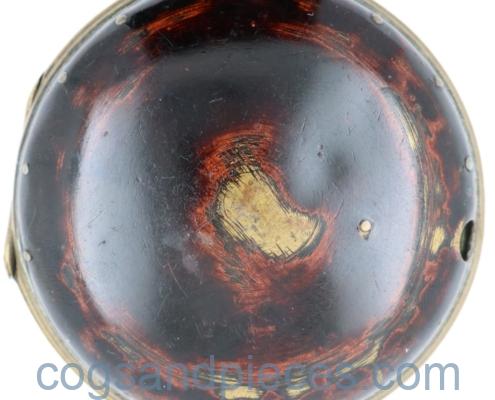 c1780 Outer case Brass & lacquer, 59.5 mm. Price £100